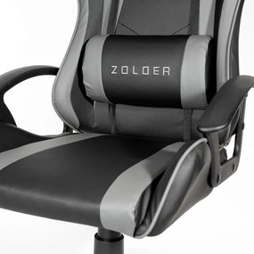 Sedia da gioco VARR Zolder nero/grigio