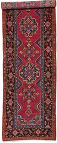 Senneh Tappeto 110x430 Blu (Iran) Annodato A Mano