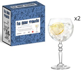 Set 2 calici Gin Tonic RCR Cristalleria Italiana