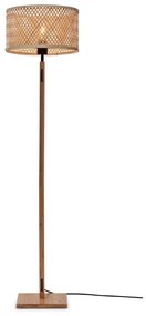 Lampada da terra con paralume in bambù di colore naturale (altezza 128 cm) Java - Good&amp;Mojo