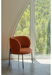 Poltrona in similpelle arancione Mogi - Teulat