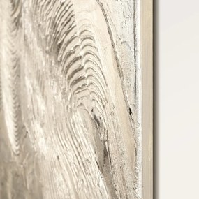 Quadro dipinto a mano 88x118 cm Metallic Silver - Malerifabrikken