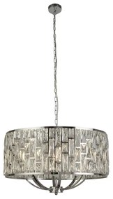 Bijou 8lt pendant - metallo cromato e cristallo