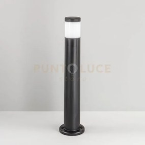 Paletto gu10 policarbonato tondo nero d.100xh77,2 base d.175mm i-fo...