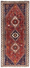 Shiraz Tappeto persiano 130x300 Rosso (Iran) Annodato A Mano