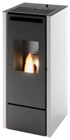 Stufa a pellet ventilata EDDA 11 kW bianco
