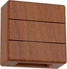 Brilagi - Applique LED da esterno DOUBLERAY LINE LED/6W/230V, finitura effetto legno, IP54