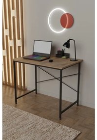 Scrivania Stile Industrial Ferro E Legno 90x60x73 Adam Rovere