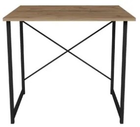 Scrivania Stile Industrial Ferro E Legno 90x60x73 Adam Rovere