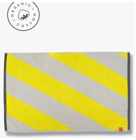Tappetino da bagno giallo in cotone organico 50x80 cm Diagonal - Mette Ditmer Denmark