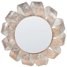 Specchio tondo diametro 54cm bianco MANGALORE Beliani