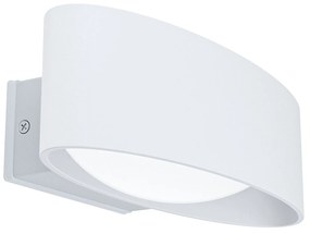 Applique Esterno Contemporanea Chinoa Alluminio Bianco Led