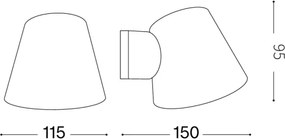 Ideal Lux - Applique da esterno GAS 1xGU10/28W/230V IP43 marrone