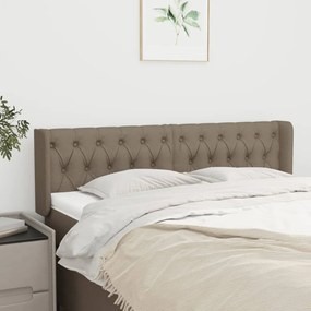 Testiera Ad Orecchio Tortora 163x16x78/88 Cm İn Tessuto /