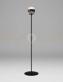 Futura lampada da terra p fume' marrone montatura nero opaco 1 luce...