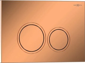 Mexen Tex 01 pulsante di scarico, oro rosa lucido - 6101-09