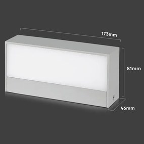 LED Applique da esterno LED/9W/230V 6500K IP65