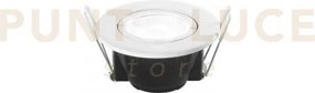 Incasso led glow bianco 5w 625lm cct 2700 e 3200 e 4000k dimmerabi...