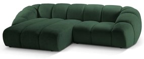 Divano angolare verde (con penisola a sinistra) Diana – Micadoni