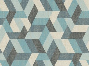 Unreal cuscini a fantasia geometriche in tessuto idrorepellente disponibile in diverse colorazioni azzurro