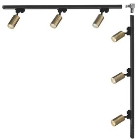 Zuma Line 3563 - Faretto per sistema a binario TUBE 6xGU10/35W/230V nero/oro