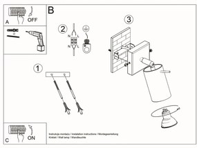 Lampada da Parete GU10 Orientabile in Legno Naturale BERG