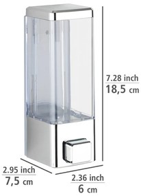 Dispenser di sapone in plastica a parete in argento 0,32 l Istres - Wenko