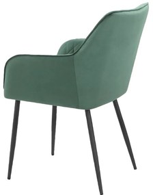 Set di sedie da pranzo verde in imbottito 2 pz Elvira – Støraa