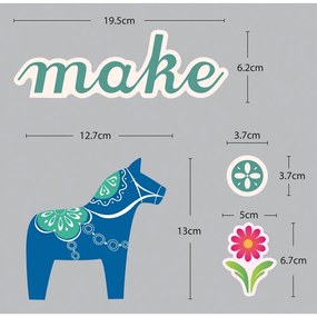 Adesivo Fanastick Small Colorful Horses - Ambiance