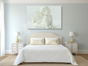 Stampa su tela – Statua d'angelo adorabile