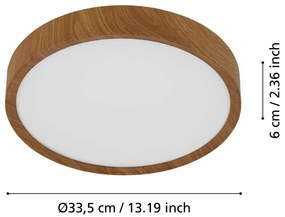 Plafoniera LED marrone MUSURITA – EGLO