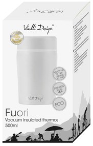 Termos da viaggio bianco per il pranzo Fuori, 500 ml - Vialli Design