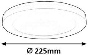 Rabalux 1489 - Plafoniera LED SONNET LED/18W/230V 23cm
