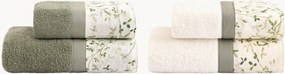 Set di 4 asciugamani in cotone Ivy