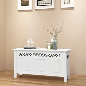 Cassapanca İn Stile Barocco Mdf Bianca /