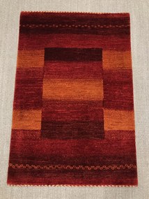 Loribaft Tappeto 80x120 Giallo (Iran) Annodato A Mano