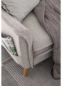 Divano angolare greige allungabile/con contenitore (con penisola a destra/con chaise lounge) Charming Charlie – Miuform