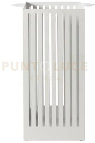 Porta ombrelli old bianco marmo in ferro 34x21x55hcm