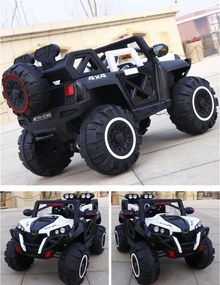 Macchina Elettrica per Bambini 12V Kidfun Fuoristrada 4x4 Bianca...