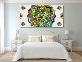 Quadro su tela – Mandala verde