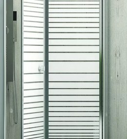 Porta nicchia a libro 70cm vetro serigrafato altezza 180cm KM4000S - KAMALU