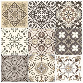 Set di 9 adesivi murali decorativi , 20 x 20 cm Ancône - Ambiance