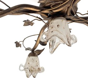 Plafoniera a soffitto ROZETA 5xE14/40W/230V finitura bronzata