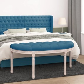 Panca Blu 110,5x45x49 Cm İn Velluto /