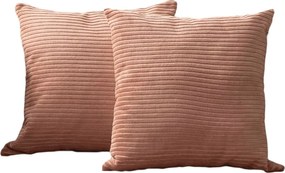 Federe decorative in set in velluto a coste 2 pz 43x43 cm – Mioli Decor