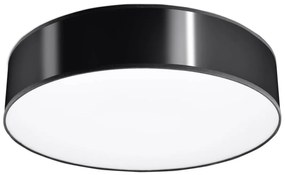 Plafoniera da Soffitto Rotonda in PVC 3xE27 ARENA 45 Nera da interno