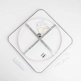 Brilagi - Plafoniera dimmerabile LED FALCON SLIM LED/50W/230V 50x50 cm nera+telecomando