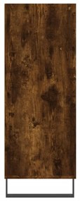 Scaffale rovere fumo 69,5x32,5x90 cm in legno multistrato