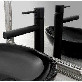 REA-B0229 - Miscelatore per lavabo TESS 31,5 cm nero