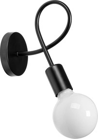 Lampada Da Muro Di Parete Metallico Loft Black Nero 392226 Loft PARADISE Black 392199